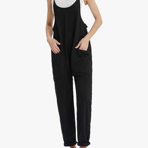 Casual black jumpsuit